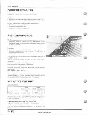 1985-1987 Honda TRX 250 Fourtrax 250 Service Manual, Page 49
