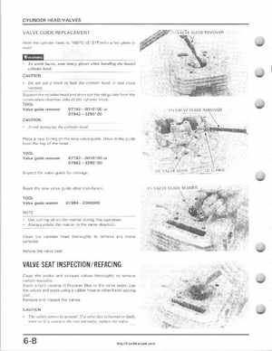 1985-1987 Honda TRX 250 Fourtrax 250 Service Manual, Page 65