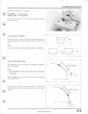 1985-1987 Honda TRX 250 Fourtrax 250 Service Manual, Page 66