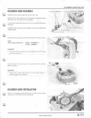 1985-1987 Honda TRX 250 Fourtrax 250 Service Manual, Page 68