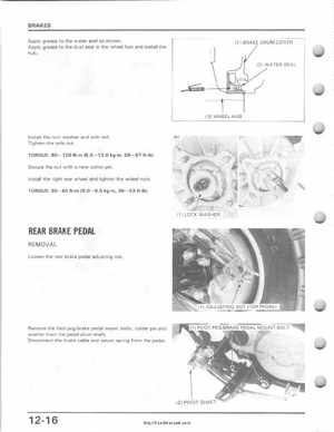 1985-1987 Honda TRX 250 Fourtrax 250 Service Manual, Page 171