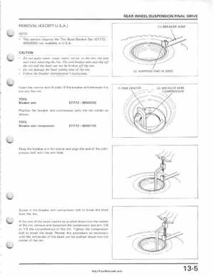 1985-1987 Honda TRX 250 Fourtrax 250 Service Manual, Page 178