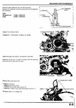 1985 Honda Odyssey 350 FL350R Shop Manual, Page 84