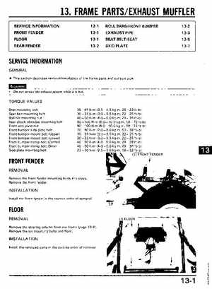 1985 Honda Odyssey 350 FL350R Shop Manual, Page 169