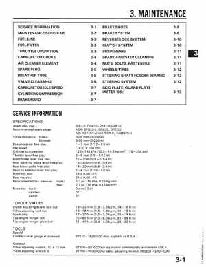 1986-1987 Honda TRX350 FourTrax 4X4, 1987-1989 TRX350D Foreman 4X4 Service Manual, Page 24