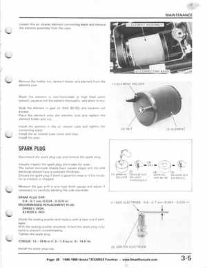1986-1988 Honda TRX 200SX Fourtrax Service Manual, Page 28