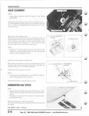 1986-1988 Honda TRX 200SX Fourtrax Service Manual, Page 29