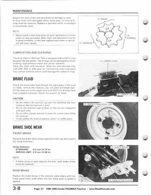 1986-1988 Honda TRX 200SX Fourtrax Service Manual, Page 31