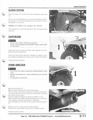 1986-1988 Honda TRX 200SX Fourtrax Service Manual, Page 34