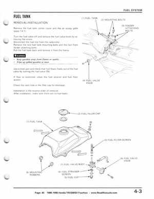 1986-1988 Honda TRX 200SX Fourtrax Service Manual, Page 40