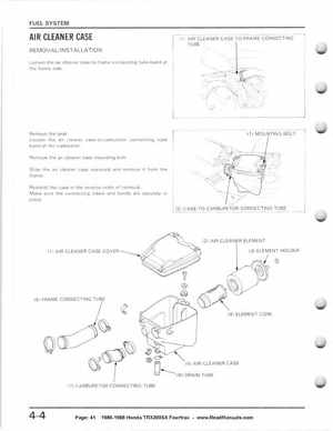 1986-1988 Honda TRX 200SX Fourtrax Service Manual, Page 41