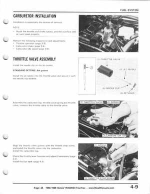 1986-1988 Honda TRX 200SX Fourtrax Service Manual, Page 46