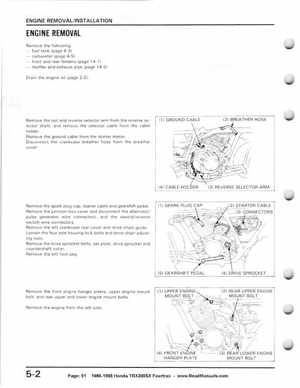 1986-1988 Honda TRX 200SX Fourtrax Service Manual, Page 51