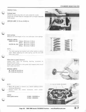 1986-1988 Honda TRX 200SX Fourtrax Service Manual, Page 60