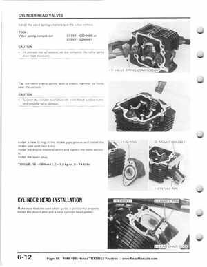 1986-1988 Honda TRX 200SX Fourtrax Service Manual, Page 65