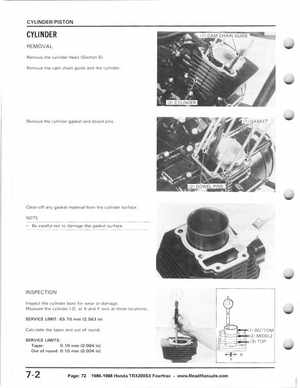 1986-1988 Honda TRX 200SX Fourtrax Service Manual, Page 72