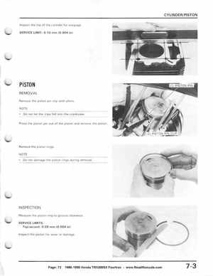1986-1988 Honda TRX 200SX Fourtrax Service Manual, Page 73