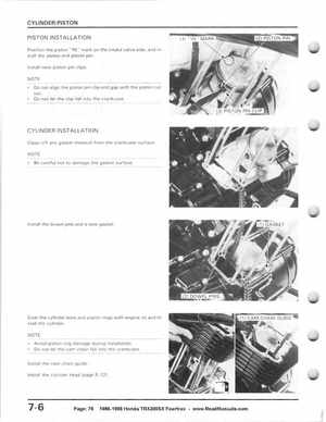 1986-1988 Honda TRX 200SX Fourtrax Service Manual, Page 76