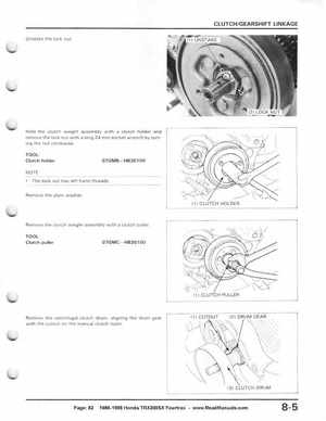 1986-1988 Honda TRX 200SX Fourtrax Service Manual, Page 82