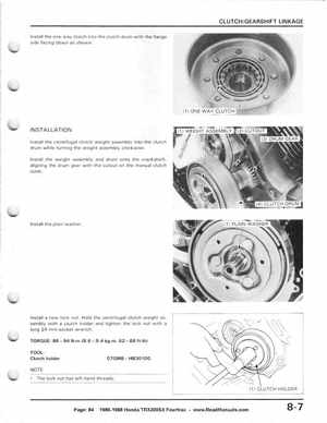 1986-1988 Honda TRX 200SX Fourtrax Service Manual, Page 84