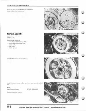 1986-1988 Honda TRX 200SX Fourtrax Service Manual, Page 85