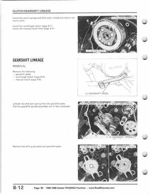 1986-1988 Honda TRX 200SX Fourtrax Service Manual, Page 89