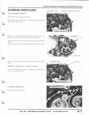 1986-1988 Honda TRX 200SX Fourtrax Service Manual, Page 100