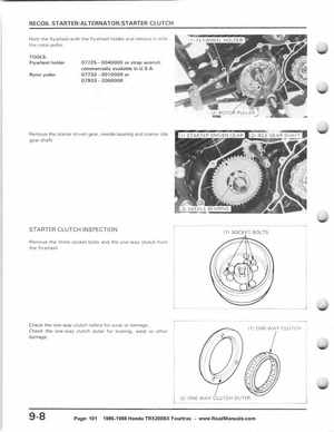 1986-1988 Honda TRX 200SX Fourtrax Service Manual, Page 101
