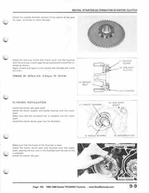 1986-1988 Honda TRX 200SX Fourtrax Service Manual, Page 102