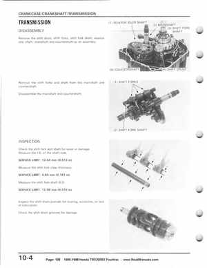 1986-1988 Honda TRX 200SX Fourtrax Service Manual, Page 109