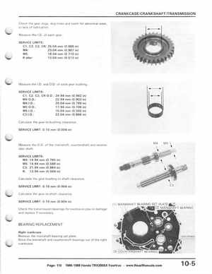 1986-1988 Honda TRX 200SX Fourtrax Service Manual, Page 110