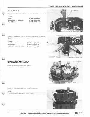 1986-1988 Honda TRX 200SX Fourtrax Service Manual, Page 116