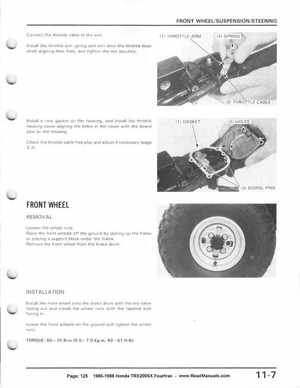 1986-1988 Honda TRX 200SX Fourtrax Service Manual, Page 125