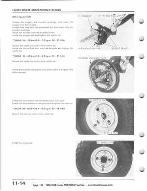 1986-1988 Honda TRX 200SX Fourtrax Service Manual, Page 132