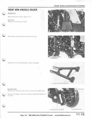 1986-1988 Honda TRX 200SX Fourtrax Service Manual, Page 133