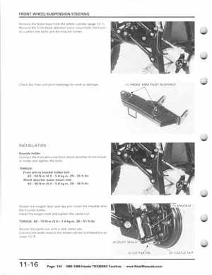 1986-1988 Honda TRX 200SX Fourtrax Service Manual, Page 134