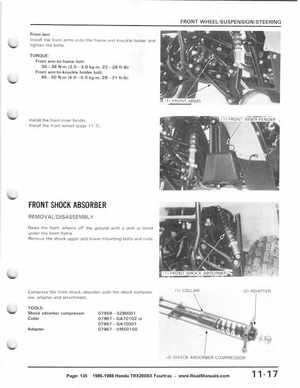 1986-1988 Honda TRX 200SX Fourtrax Service Manual, Page 135