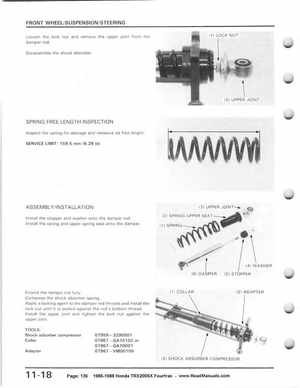 1986-1988 Honda TRX 200SX Fourtrax Service Manual, Page 136
