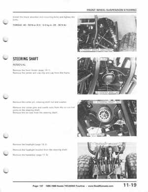 1986-1988 Honda TRX 200SX Fourtrax Service Manual, Page 137