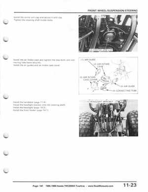 1986-1988 Honda TRX 200SX Fourtrax Service Manual, Page 141