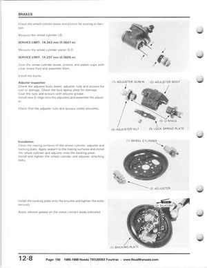 1986-1988 Honda TRX 200SX Fourtrax Service Manual, Page 150
