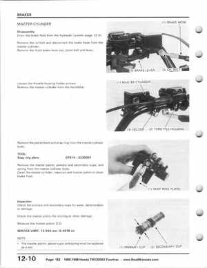 1986-1988 Honda TRX 200SX Fourtrax Service Manual, Page 152