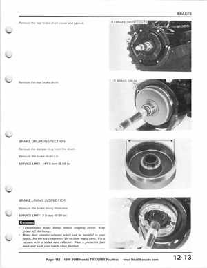 1986-1988 Honda TRX 200SX Fourtrax Service Manual, Page 155