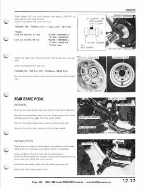 1986-1988 Honda TRX 200SX Fourtrax Service Manual, Page 159