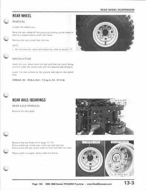1986-1988 Honda TRX 200SX Fourtrax Service Manual, Page 163