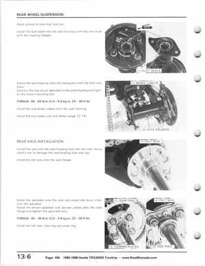 1986-1988 Honda TRX 200SX Fourtrax Service Manual, Page 166