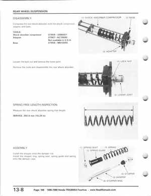 1986-1988 Honda TRX 200SX Fourtrax Service Manual, Page 168