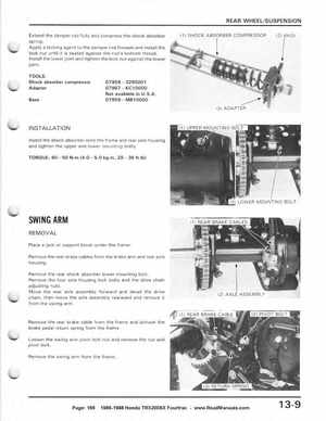 1986-1988 Honda TRX 200SX Fourtrax Service Manual, Page 169