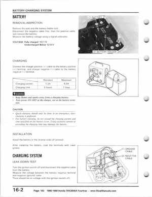 1986-1988 Honda TRX 200SX Fourtrax Service Manual, Page 183
