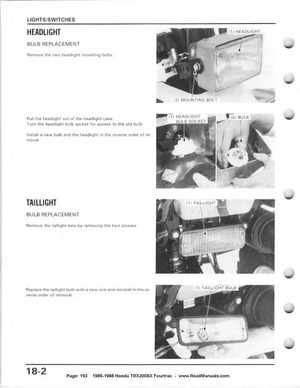 1986-1988 Honda TRX 200SX Fourtrax Service Manual, Page 193